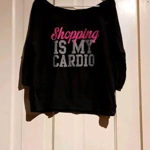 3/4 sleeve, off the shoulder sweater